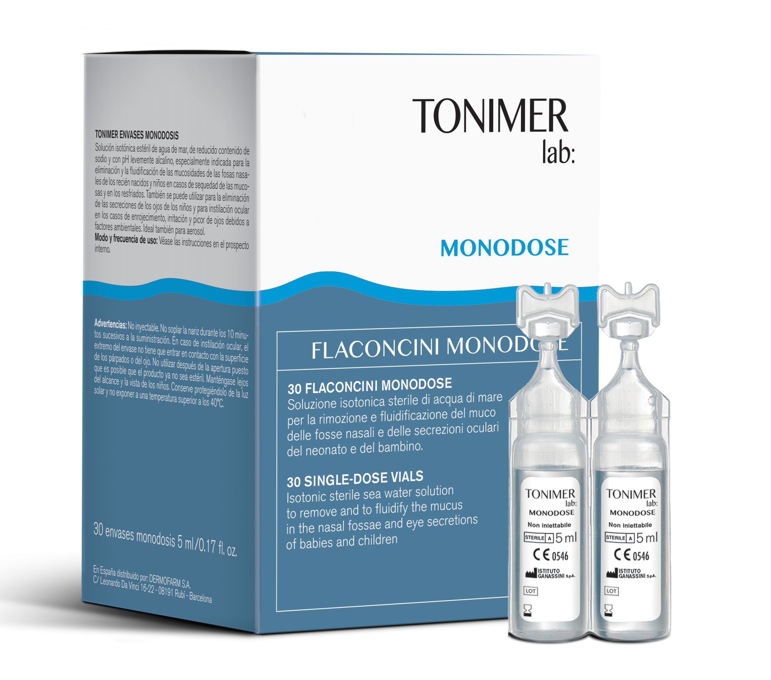 Dung dịch nhỏ mũi Tonimer Lab Monodose