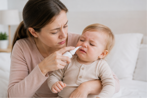 xịt mũi quá mạnh
